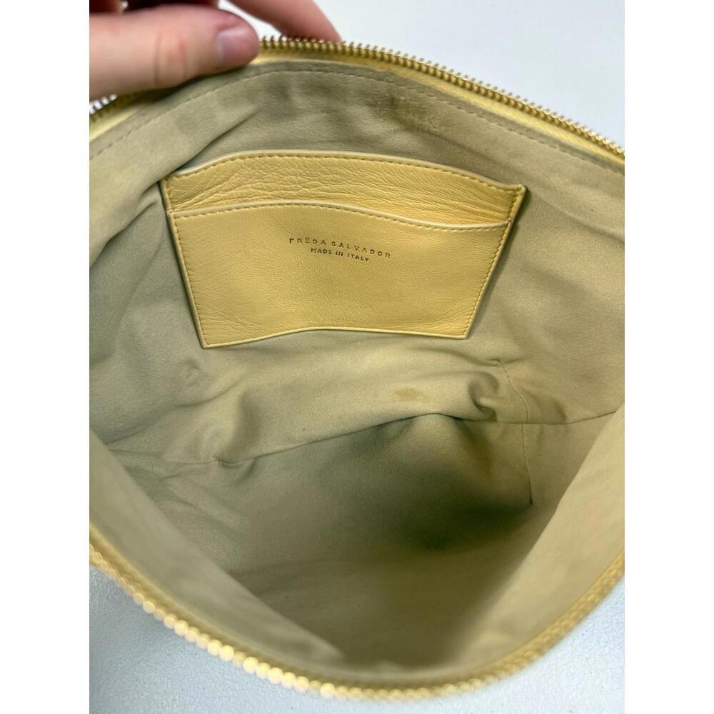 Freda Salvador Brown Elodie Crescent Bag with Stains - Picture 16 of 16